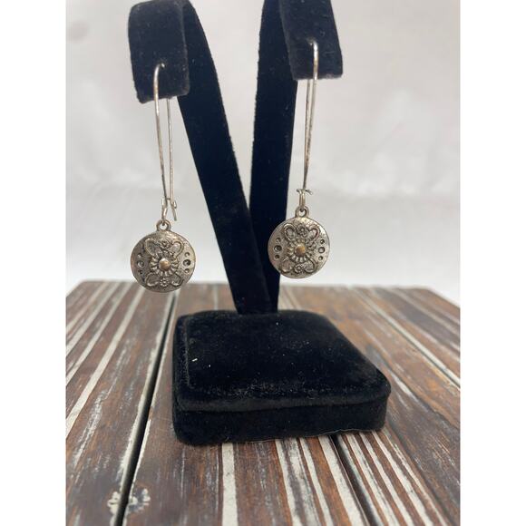 Women's Statement Necklace and Earring Set Silver Boho GUC - Picture 5 of 8